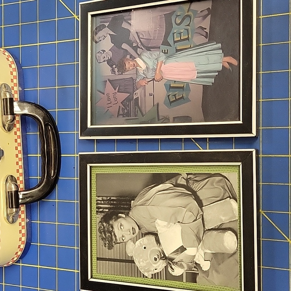 I Love Lucy Set of 2 Framed Prints of Lucy Ricardo Black & White Frame